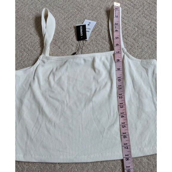 Express X Rocky Barnes Cropped Tank Top Square Neck Ribbed Large - Picture 5 of 8